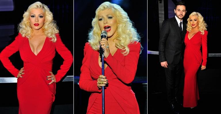Christina Aguilera exibe boa forma três meses após dar à luz - Foto-montagem