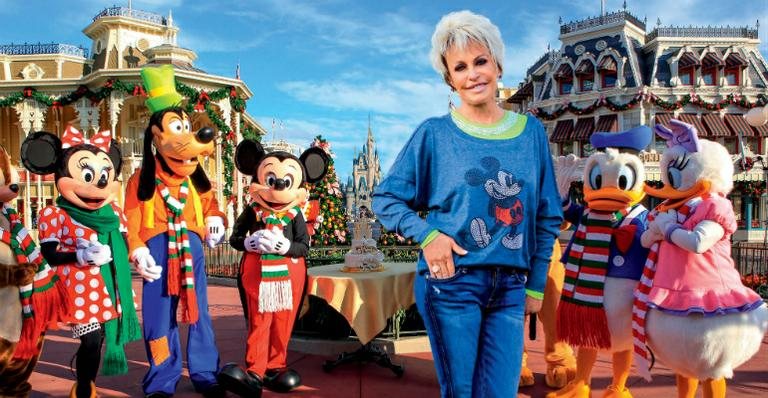 Bolo com Minnie, Pateta, Mickey, Pluto e Pato Donald pelos mais de 3700 programas. - ALINE KRAS/TV GLOBO
