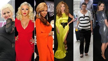 Veja como Beyoncé, Shakira e mais famosas emagreceram após a gravidez - Foto-montagem