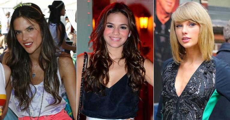 Alessandra Ambrósio, Bruna Marquezine e Taylor Swift - Getty Images/ Agnews
