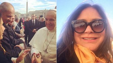 Fafá de Belém encontra o Papa Francisco - Instagram/Reprodução