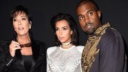Kris Jenner, Kim Kardashian e Kanye West - Getty Images
