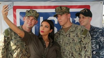 Kim Kardashian visita soldados americanos em Abu Dhabi - Instagram/Reprodução