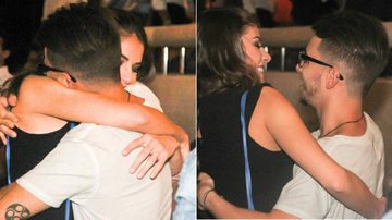 Junior Lima recebe o carinho da mulher antes de show em São Paulo - Thiago Duran/AgNews