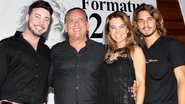Gustavo Godoy, Galvão Bueno, Desirée Soares e o ator Brenno Leoni - Carmen Kley
