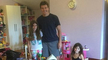 Rodrigo Faro com as filhas Clara e Maria - Instagram/Reprodução