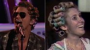 À la Dona Florinda, Bruno Mars se apresenta com bobes no cabelo - YouTube/Reprodução