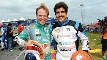Campeão da Stock Car na atual temporada, Barrichello forma dupla com Caio para disputar prova com estrelas do showbiz e corredores profissionais. - Divulgação
