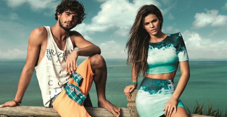 Bruna Marquezine e Marlon Teixeira em foto para a campanha da grife Coca Cola Clothing - Pedrita Junckes/Divulgação