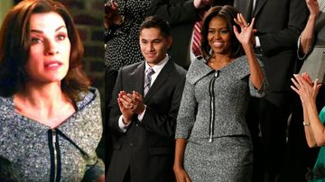 Michelle Obama usa tailleur da série 'The Good Wife' - Reprodução/ Reuters