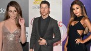 Lea Michele, Nick Jonas e Ariana Grande - Getty Images
