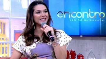 Fernanda Machado participa do programa Encontro, na Globo - TV Globo/Reprodução