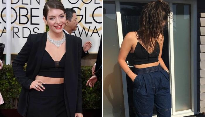 Lorde usa mesmo top - Getty Images, Instagram