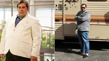 Leandro Hassum: antes e depois de perder 30 quilos - João Cotta/Globo e Instagram/Reprodução