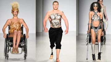 Deficientes físicos desfilam na passarela da New York Fashion Week - Getty Images