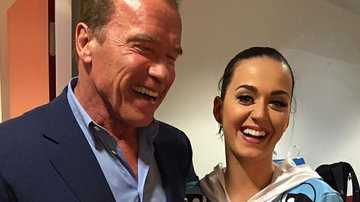 Arnold Schwarzenegger assistiu ao show de Katy Perry na Áustria - Reprodução/ Facebook