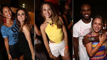 Yanna Lavigne, Tatá Werneck, Juliana Paiva, Rafael Zulu e a namorada - Raphael Mesquita/Divulgação