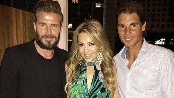 Thalia curte noite ao lado de David Beckham e Rafael Nadal - Reprodução/ Instagram