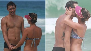 Giba curte praia com a namorada - Dilson Silva/AgNews