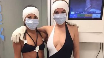 De maiô, Lindsay Lohan encara frio de -110º para tratamento estético - Reprodução/ Instagram