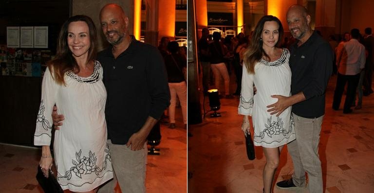 Flávia Monteiro e o marido - Photo Rio News