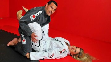Mari Alexandre e Marcelo Frisoni lutam Jiu-Jitsu - Divulgação/ Cassiano de Souza