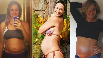 Fernanda Gentil, luana Piovani e Flávia Freire estão entre as grávidas de 2015 - Cadu Pilotto e Instagram/Reprodução