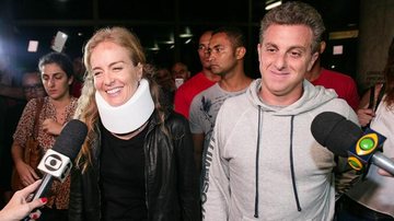Angélica e Luciano Huck deixam hospital em SP - Raphael Castello / AgNews