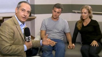 Angélica e Luciano Huck dão entrevista para o Jornal Nacional - TV Globo/Reprodução