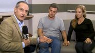 Angélica e Luciano Huck dão entrevista para o Jornal Nacional - TV Globo/Reprodução