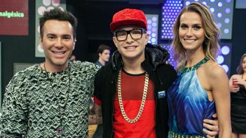 Matheus Mazzafera, MC Gui e Renata Kuerten no programa Chega Mais, na RedeTV! - Fernanda Simão/RedeTV!