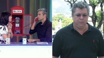 Otaviano Costa conversa com Boninho durante o Video Show - TV Globo/Reprodução e AgNews