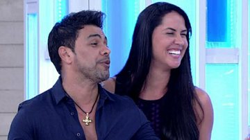 Zezé Di Camargo e Graciele Lacerda participam do Encontro - TV Globo/Reprodução