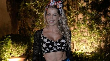 Karina Bacchi em festa junina - Francisco Cepeda / AgNews