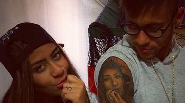 Neymar Jr. tatuou o rosto da irmã, Rafaella Santos, no mês passado - Reprodução/ Instagram