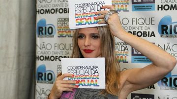 Fernanda Lima apresenta campanha contra a homofobia no Rio de Janeiro - Anderson Borde/AgNews