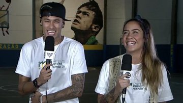 Neymar Jr. e Rafaella Santos no Altas Horas - Reprodução TV Globo
