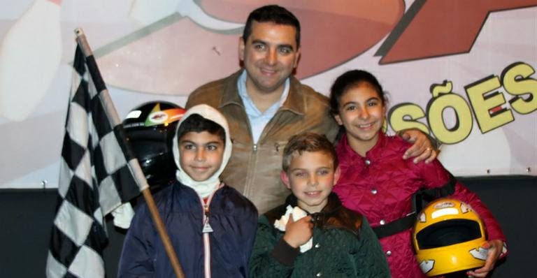 Buddy Valastro, o Cake Boss, com os filhos Sophia, Buddy Jr. e Marco - Rojas Comunicação/Divulgação
