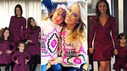 Vera Viel, Ticiane Pinheiro e Giovanna Antonelli: mesmas roupas que as filhas - Reprodução/Instagram