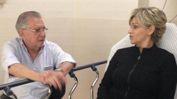 Carlos Alberto de Nóbrega acompanha a mulher, Andréa Nóbrega, no hospital - Instagram/Reprodução