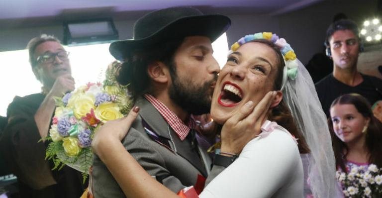 Adriana Birolli se casa com Marco Antônio Gimenez em arraiá beneficente - Fred Pontes/Divulgação