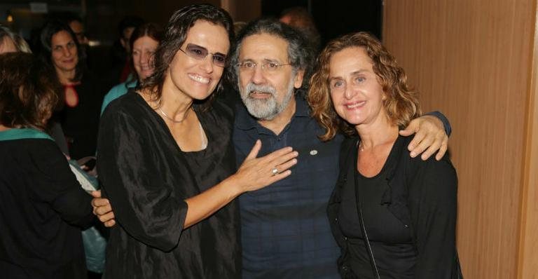 Zelia com Luiz Tatit e Regina Braga - Denilson Santos/AgNews
