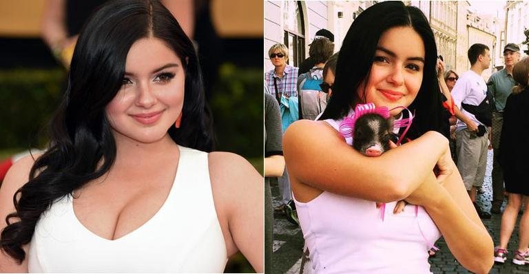 Ariel Winter: antes e depois da cirurgia - Getty Images/ Reprodução
