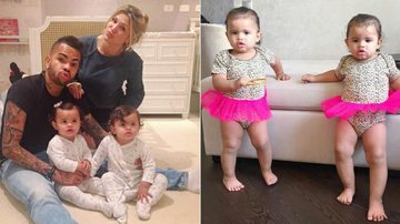 Dentinho, Dani Souza e as filhas Rafaella e Sophia - Instagram/Reprodução