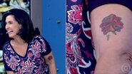 Fátima Bernardes aparecem com tatoo no 'Encontro' - Reprodução TV Globo
