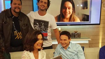 Fernanda Gentil aparece no 'Encontro com Fátima Bernardes' - Reprodução TV Globo