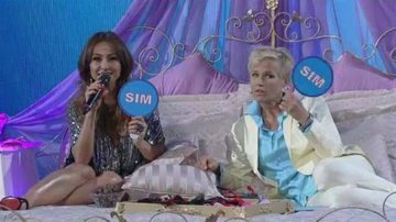 Xuxa e Sabrina Sato no quadro Conto de Fadas - TV Record/Reprodução