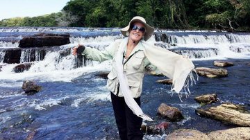 Diante da exuberante paisagem dos rios mato-grossenses, Ana Maria curte estar em contato com a natureza. - ANDRÉ CORGA