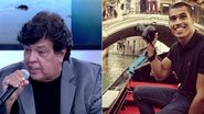 Sidney Magal e o filho: paparico no 'Encontro' - Reprodução TV Globo