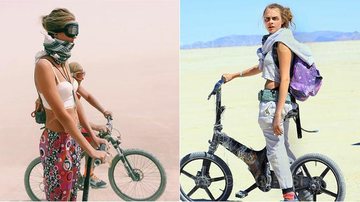 Karlie Kloss e Cara Delevigne: musas do deserto - Instagram/Reprodução e AKM-GSI/Splash